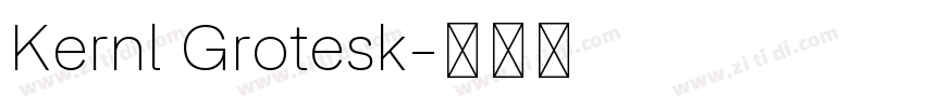 Kernl Grotesk字体转换